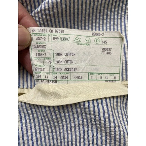 Polo Ralph Lauren Seersucker Blazer/Jacket, Size Med